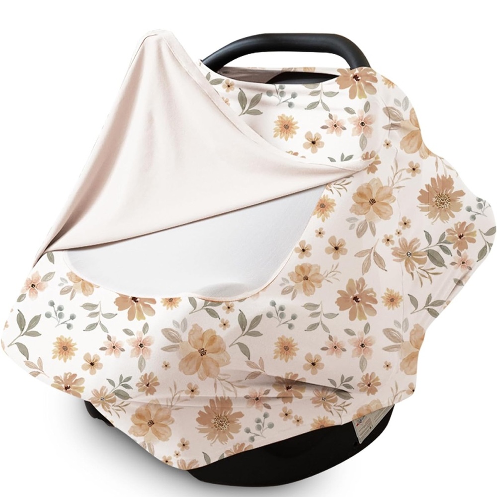 Baby Car Seat Cover with Breathable Mesh Window